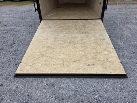 New 2026 Look Trailers 7X16 7' INSIDE RAMP DOOR 80" REAR OPENING 7 X 16 BLACKOUT SCREWLESS Cargo / Enclosed Trailer