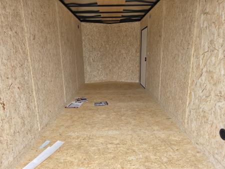 New 2026 Look Trailers 7X16 7' INSIDE RAMP DOOR 80" REAR OPENING 7 X 16 BLACKOUT SCREWLESS Cargo / Enclosed Trailer