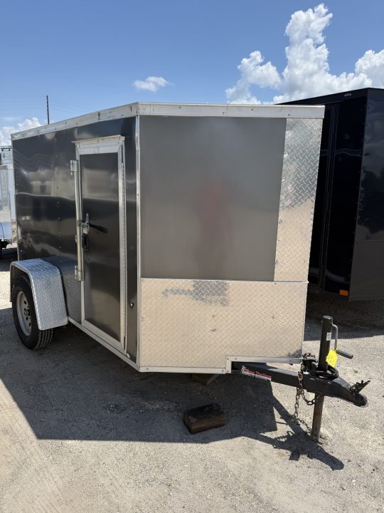 Used 2019 Pace American JV5X8S12SE 5'X8' Cargo / Enclosed Trailer