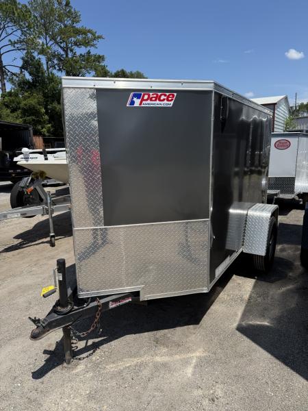 Used 2019 Pace American JV5X8S12SE 5'X8' Cargo / Enclosed Trailer