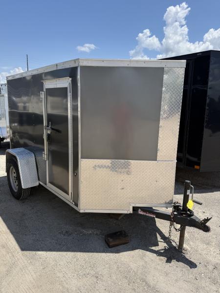 Used 2019 Pace American JV5X8S12SE 5'X8' Cargo / Enclosed Trailer