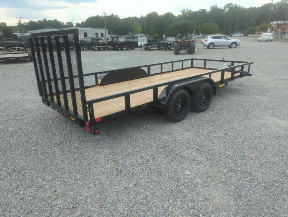New 2026 Big Tex Trailers 18' 70PI w/ 4' Spring Assist Tailgate Utility Trailer