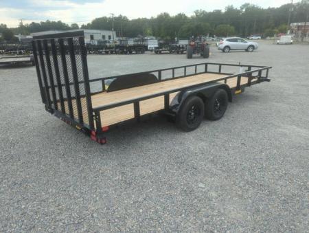 New 2026 Big Tex Trailers 18' 70PI w/ 4' Spring Assist Tailgate Utility Trailer