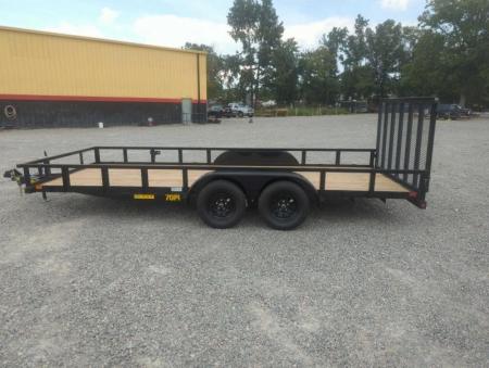 New 2026 Big Tex Trailers 18' 70PI w/ 4' Spring Assist Tailgate Utility Trailer
