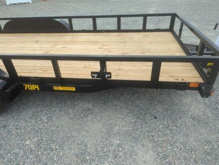 New 2026 Big Tex Trailers 18' 70PI w/ 4' Spring Assist Tailgate Utility Trailer