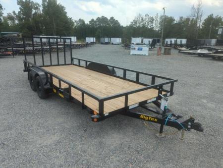 New 2026 Big Tex Trailers 18' 70PI w/ 4' Spring Assist Tailgate Utility Trailer