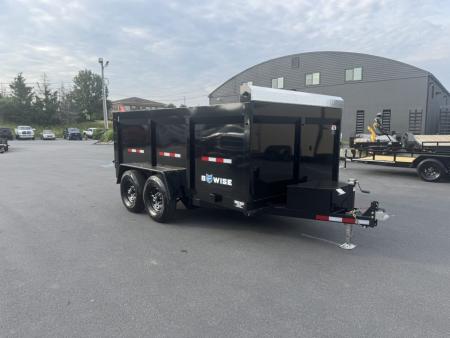 New 2027 BWISE DT712LP-LE-12 7X12 TA Dump Trailer *44' SIDES *TARP KIT