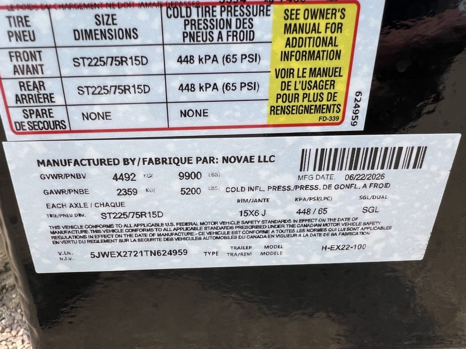 New 2026 H&H Trailers 22' Speed Loader Tilt Trailer