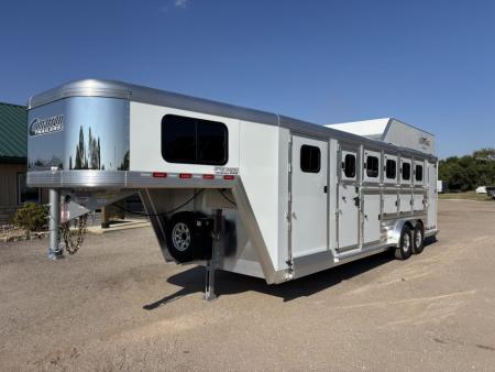 New 2027 Cimarron Trailers 5 Horse Norstar Slant RTG Horse Trailer
