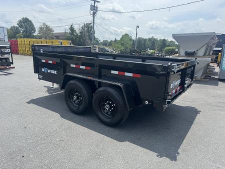 New 2027 BWISE DT712LP-LE-12 7X12 TA Dump Trailer *TARP KIT