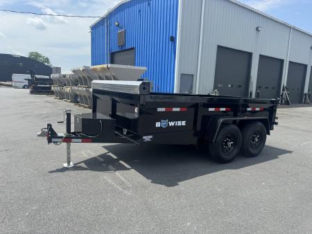 New 2027 BWISE DT712LP-LE-12 7X12 TA Dump Trailer *TARP KIT