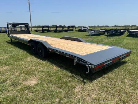 New 2026 Lamar 102x36 Tandem 14K GN Buggy Hauler w/ Drive Over Fenders, Slide In Ramps, & 17.5" 16 Ply Tires