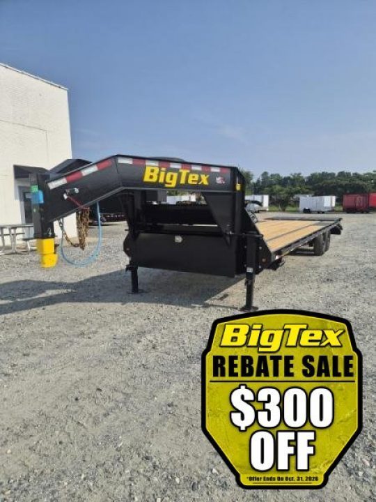 New 2027 Big Tex Trailers 25+5 14GN w/ Mega Ramps Flatbed Trailer