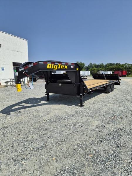 New 2027 Big Tex Trailers 20+5 14GN w/ Mega Ramps Flatbed Trailer