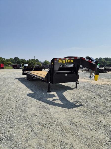 New 2027 Big Tex Trailers 20+5 14GN w/ Mega Ramps Flatbed Trailer
