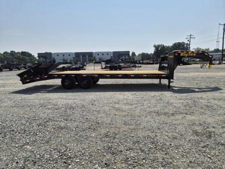 New 2027 Big Tex Trailers 20+5 14GN w/ Mega Ramps Flatbed Trailer