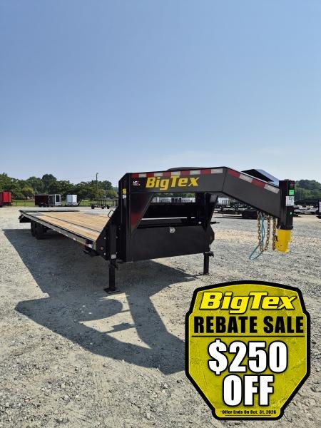 New 2027 Big Tex Trailers 30+5 16GN with Mega Ramps Flatbed Trailer