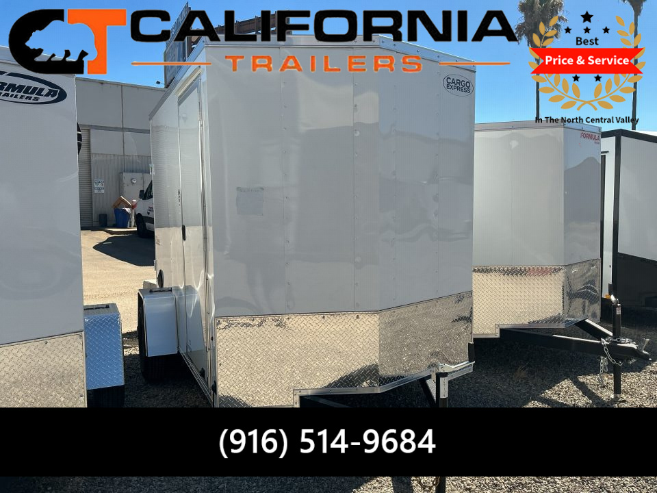 New 2026 Formula Trailers 6x10 EX DLX Flat Top V-Nose 3K Cargo / Enclosed Trailer
