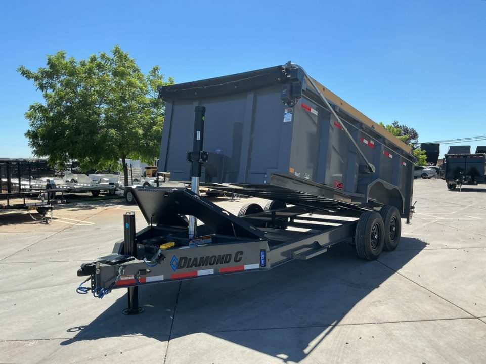 New 2026 Diamond C Trailers LPT207L16X82PS P4 7FT X 16FT 15500 GVW Dump Trailer