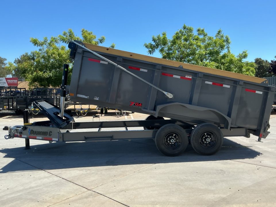 New 2026 Diamond C Trailers LPT207L16X82PS P4 7FT X 16FT 15500 GVW Dump Trailer