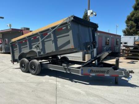 New 2026 Diamond C Trailers LPT207L16X82PS P4 7FT X 16FT 15500 GVW Dump Trailer