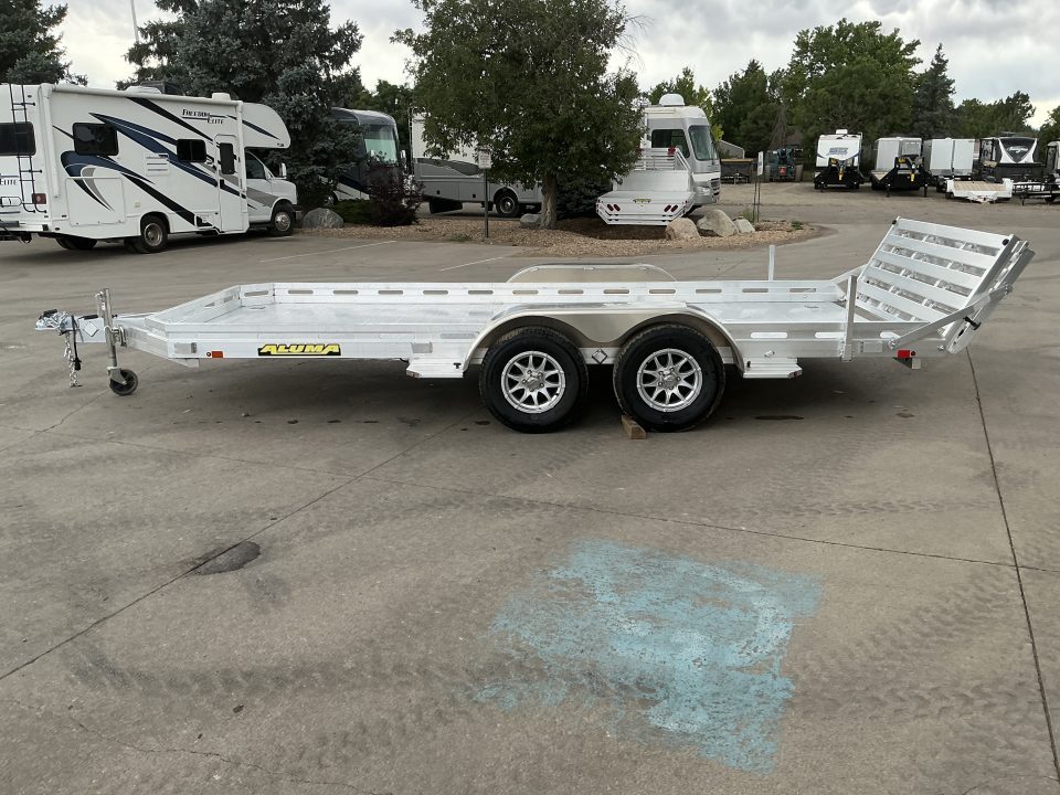 New 2027 Aluma 7816TA-EL-BT-RTD Utility Trailer