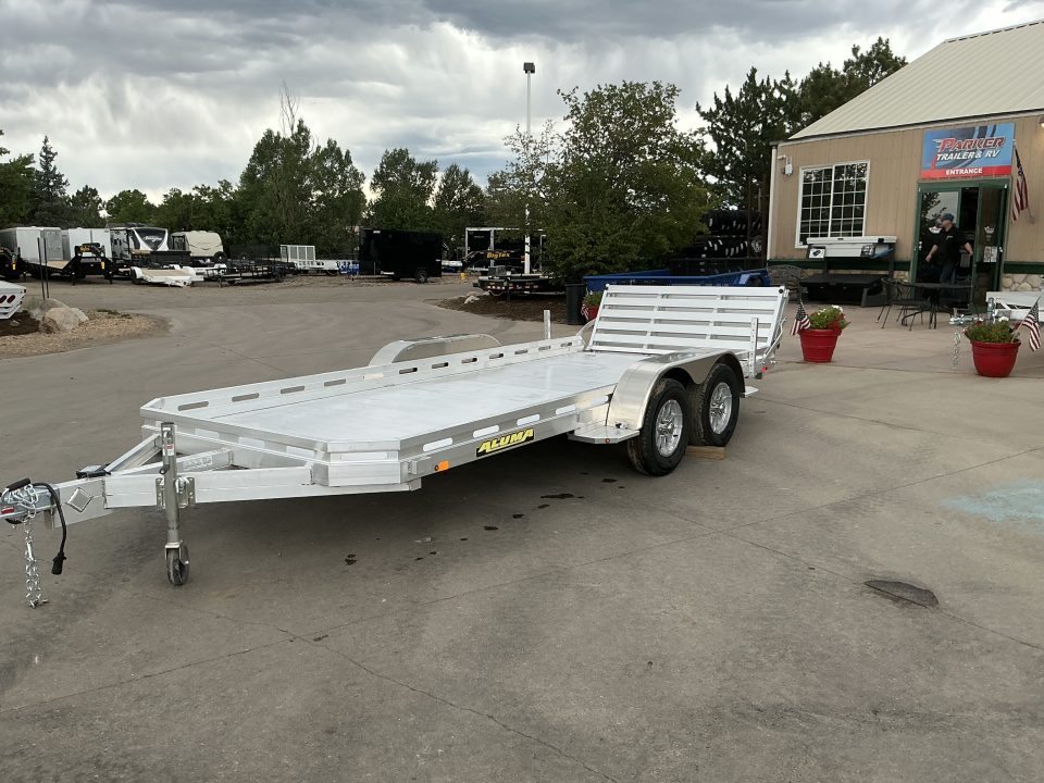 New 2027 Aluma 7816TA-EL-BT-RTD Utility Trailer