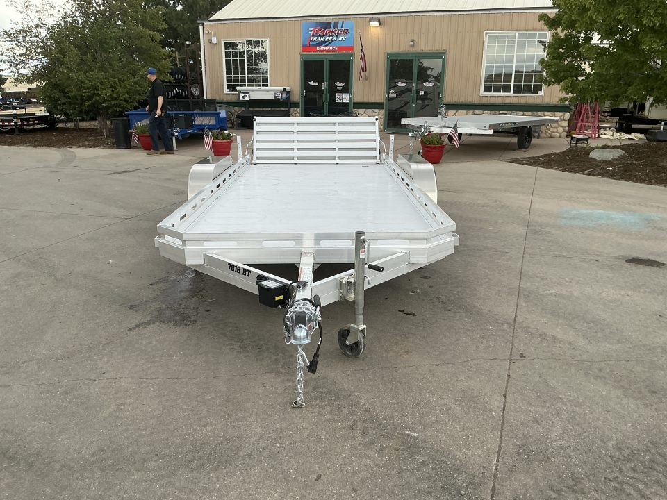 New 2027 Aluma 7816TA-EL-BT-RTD Utility Trailer
