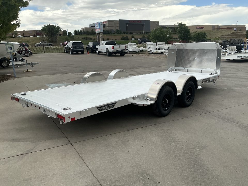 New 2027 Aluma 8218H-ANV-TILT-TA-EL-RTD Flatbed Trailer