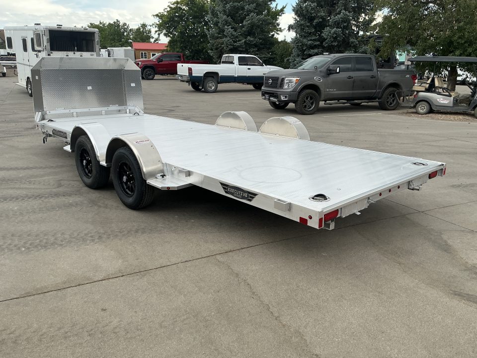 New 2027 Aluma 8218H-ANV-TILT-TA-EL-RTD Flatbed Trailer