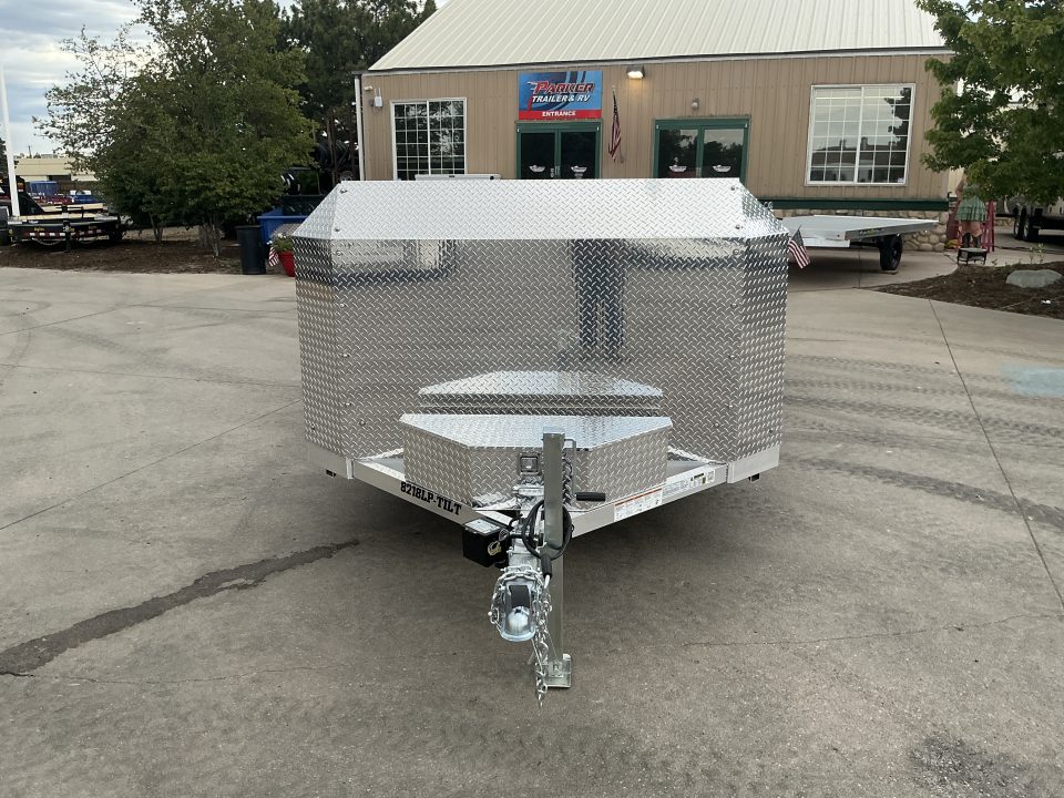 New 2027 Aluma 8218H-ANV-TILT-TA-EL-RTD Flatbed Trailer