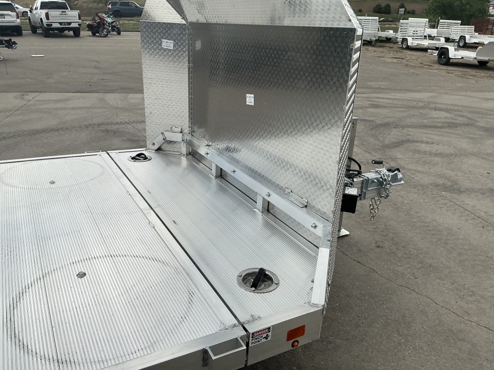 New 2027 Aluma 8218H-ANV-TILT-TA-EL-RTD Flatbed Trailer