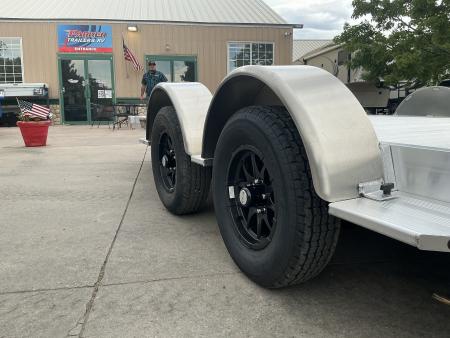 New 2027 Aluma 8218H-ANV-TILT-TA-EL-RTD Flatbed Trailer
