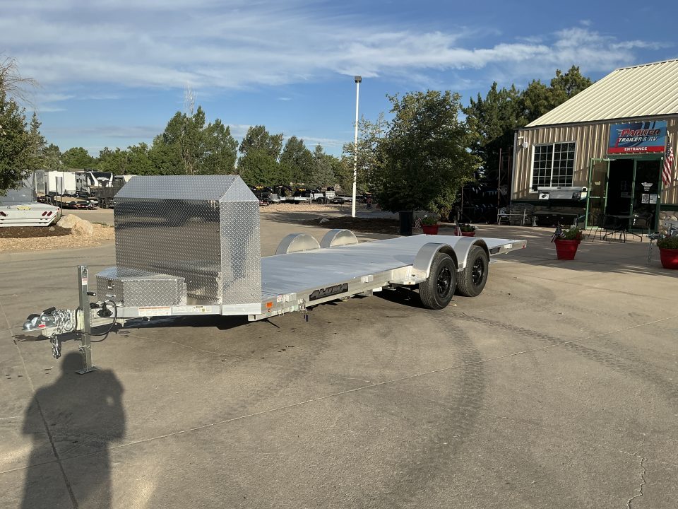 New 2027 Aluma 8220H-LP-TILT-TA-EL-R-RTD Flatbed Trailer
