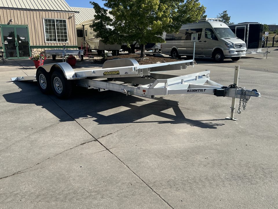 New 2027 Aluma 8220H-TILT-TA-EL-RTD Flatbed Trailer