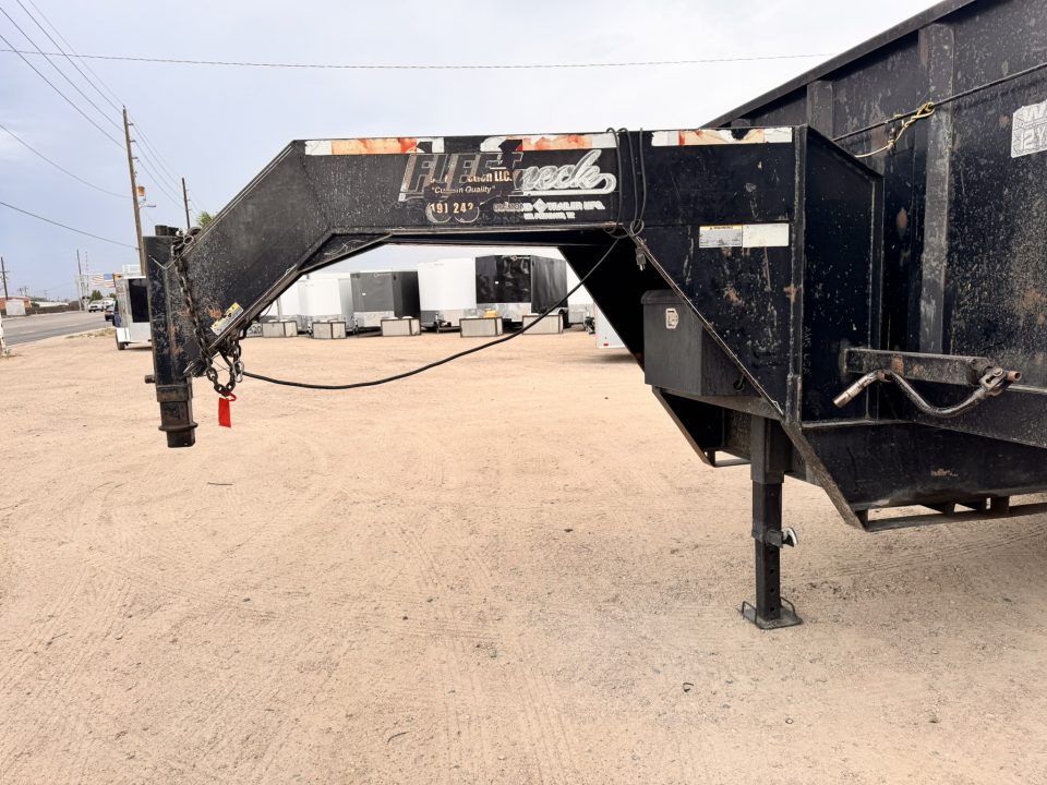 Used 2003 DIAC 8.5-16-4H Tandem Dual Deck Over Gooseneck Dump