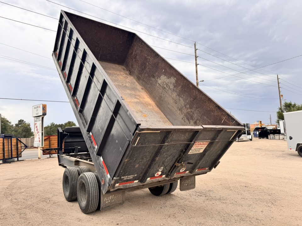 Used 2003 DIAC 8.5-16-4H Tandem Dual Deck Over Gooseneck Dump
