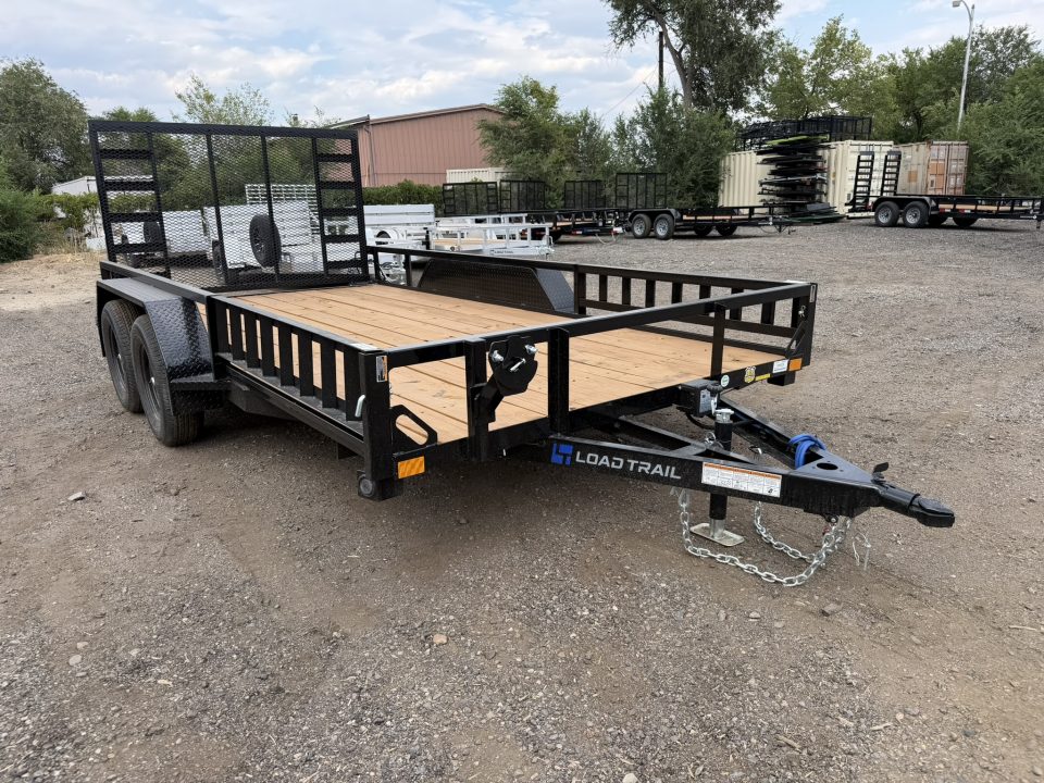 New 2026 Load Trail 7-14 Tandem Axle Ramp Gate Utility W/ ATV Ramps 7K GVWR