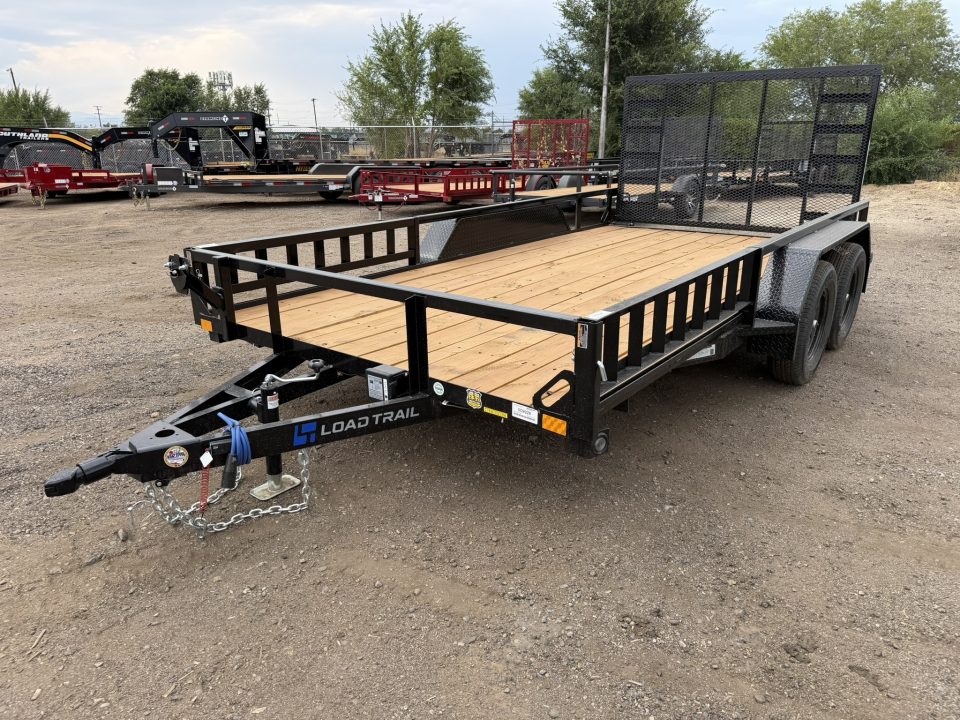 New 2026 Load Trail 7-14 Tandem Axle Ramp Gate Utility W/ ATV Ramps 7K GVWR