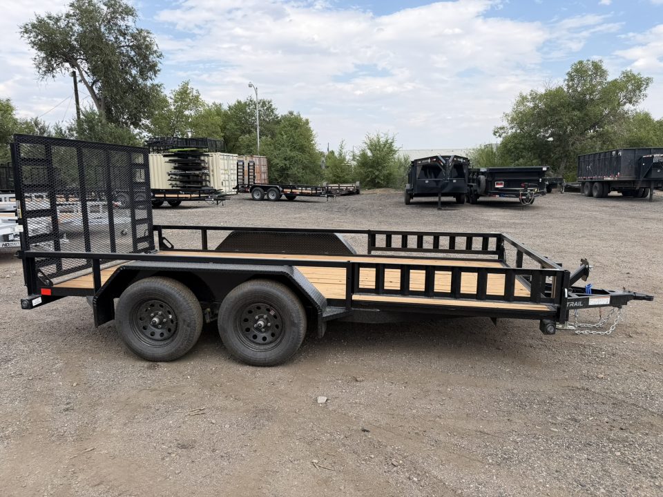 New 2026 Load Trail 7-14 Tandem Axle Ramp Gate Utility W/ ATV Ramps 7K GVWR