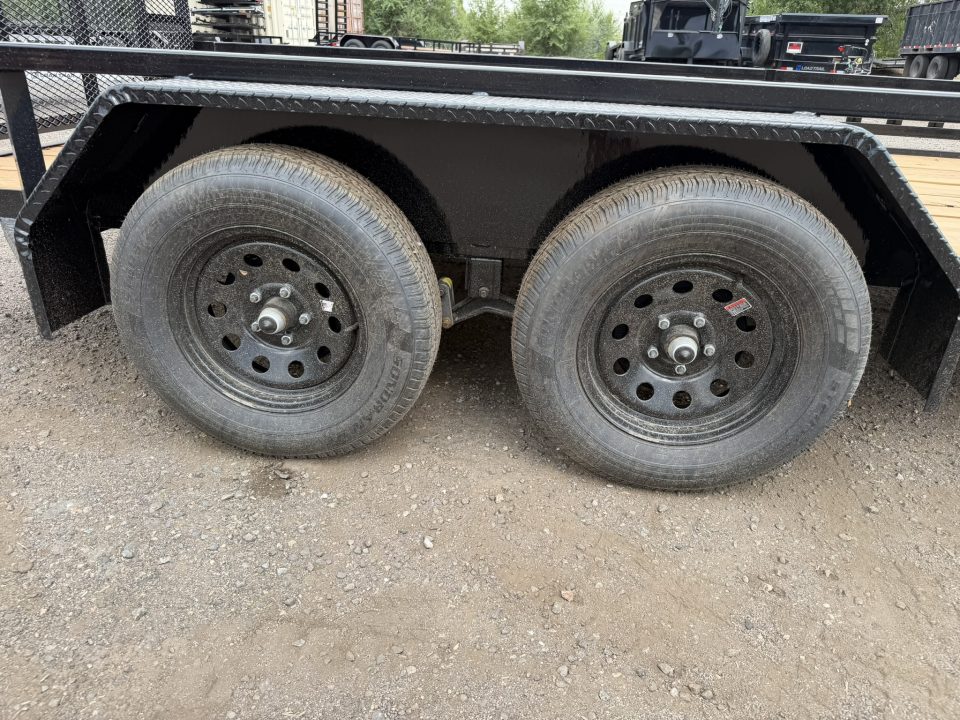 New 2026 Load Trail 7-14 Tandem Axle Ramp Gate Utility W/ ATV Ramps 7K GVWR