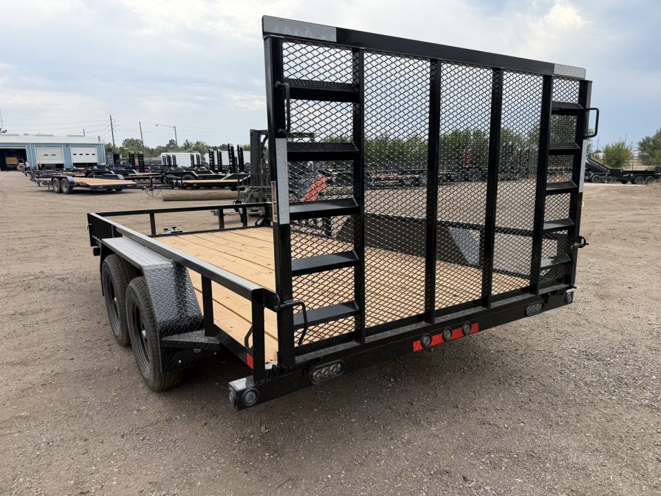 New 2026 Load Trail 7-14 Tandem Axle Ramp Gate Utility W/ ATV Ramps 7K GVWR
