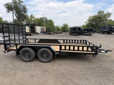 New 2026 Load Trail 7-14 Tandem Axle Ramp Gate Utility W/ ATV Ramps 7K GVWR