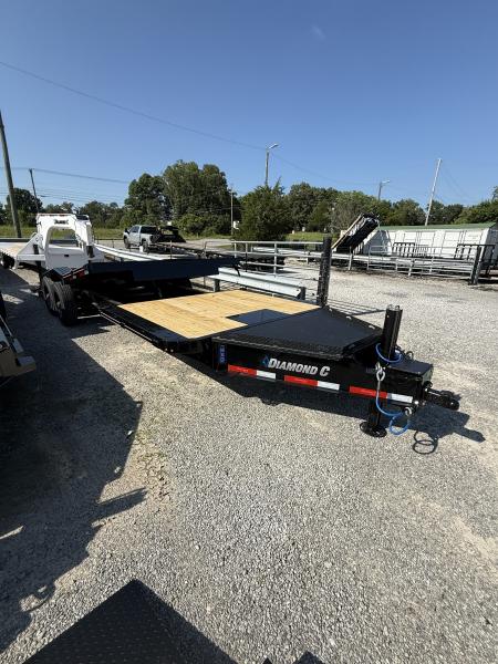 New 2026 Diamond C HXD 210 24’ Equipment Trailer, HYDRAULIC JACK, WIINCH PLATE/BED ROLLER, 23K GVWR, 17.5 18 PLY TIRES