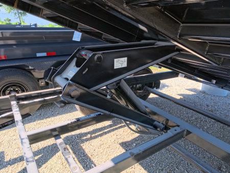 New 2026 H&H Trailers 7 x 14 High Side with Scissor Lift and 14K GVWR Dump Trailer - Black