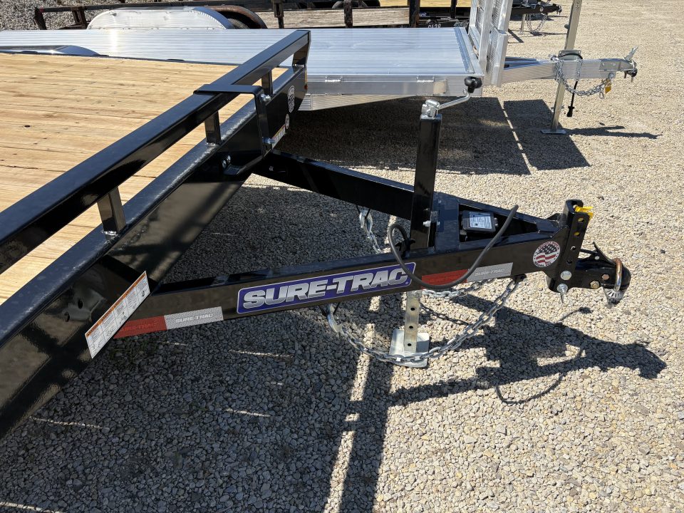 New 2026 Sure-Trac 8.5X18 LP DECKOVER 10K W/RAMPS Deckover Trailer