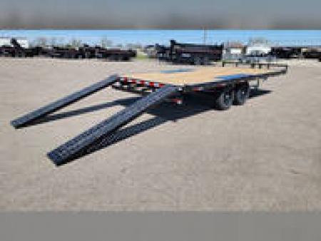 New 2026 Sure-Trac 8.5X18 LP DECKOVER 10K W/RAMPS Deckover Trailer
