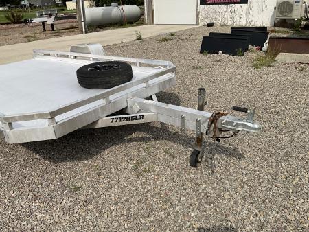 Used 2021 Aluma 7712H-SLR Utility Trailer