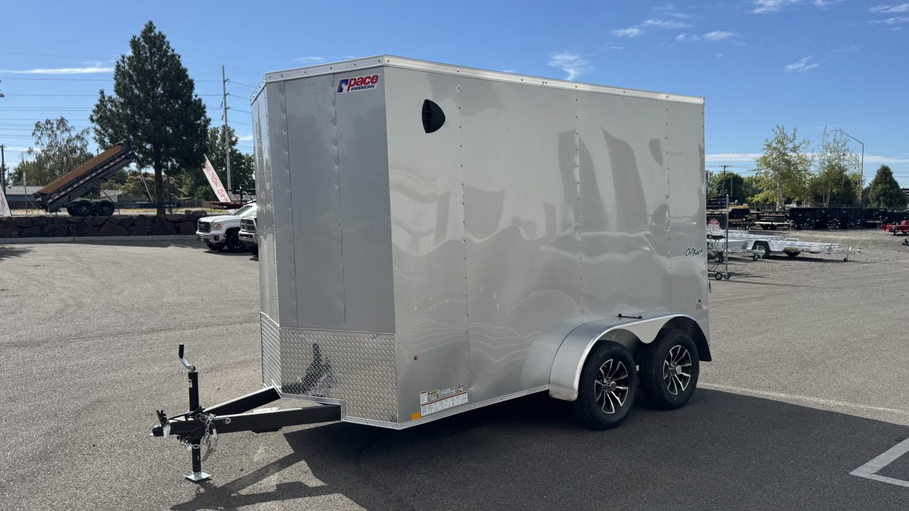 New 2026 Pace American 6X12 DLX FLAT TOP V-NOSE 7K Cargo / Enclosed Trailer
