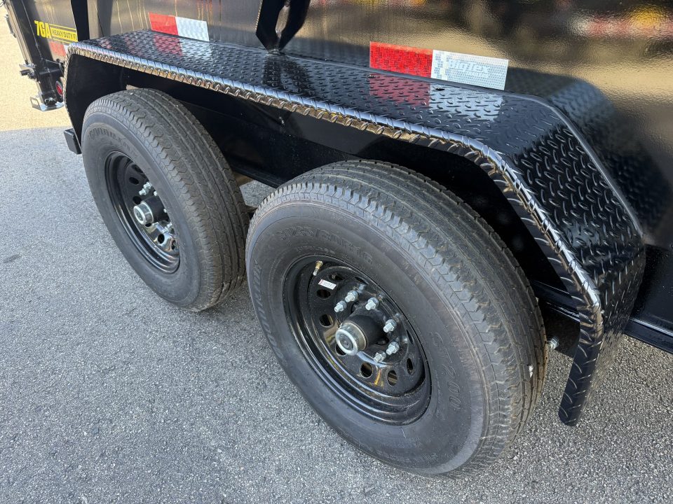New 14TD-14C4A-BK BIG TEX 7' X 14' TELESCOPIC DUMP TRAILER W/ TARP & COMBO REAR GATE W/ 6' SLIDE IN RAMPS